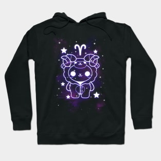 Aries kawaii zodiac sign Hoodie